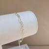 Women's Anniversary Silver Loop Chain Bracelet