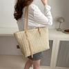 Simple Shoulder Bag Fashionable Straw Woven Summer Large Capacity Bag Women's New Korean Style Handbag Tote Bag
