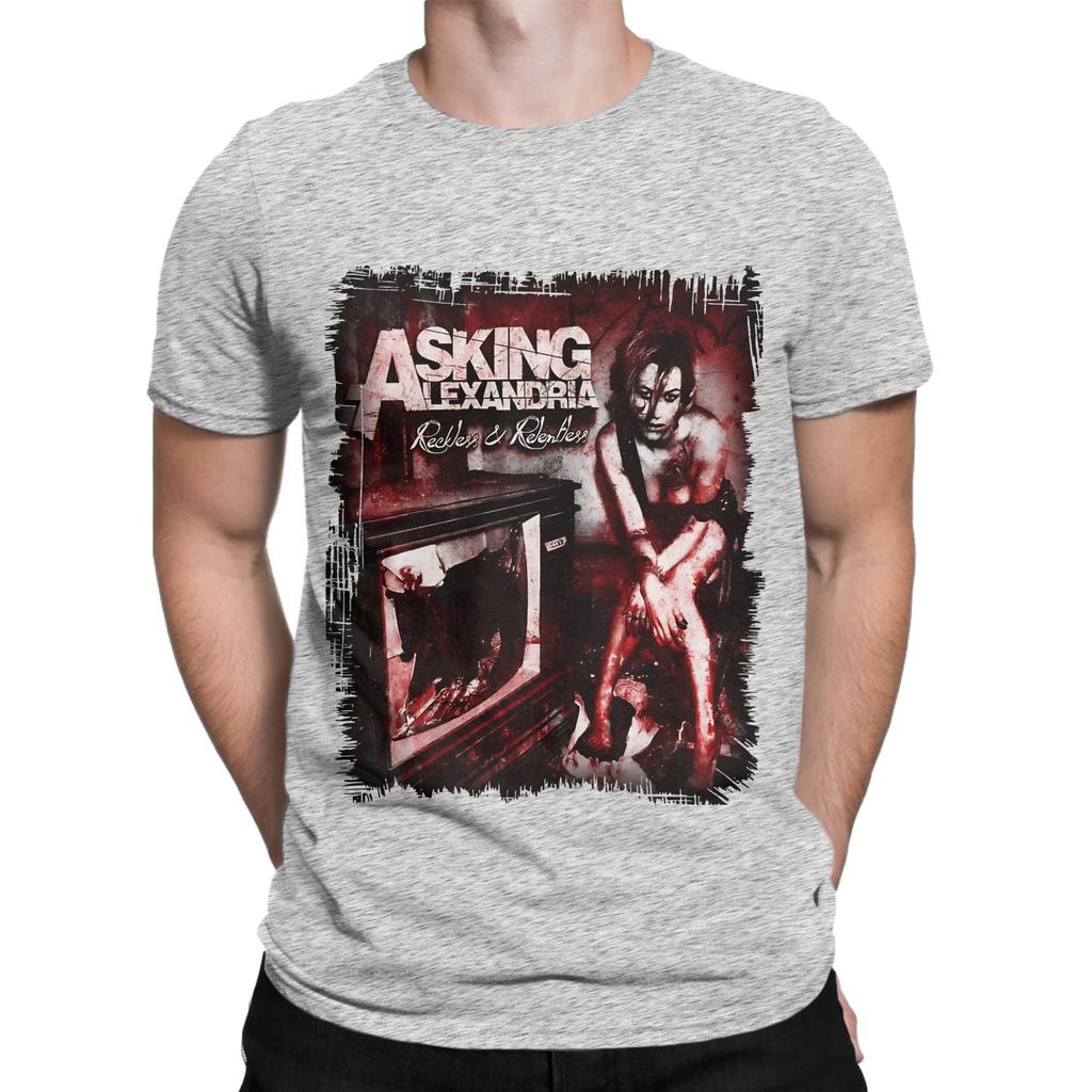 Asking Alexandria Reckless Novelty 100 Cotton TShirt Asking Alexandria Tees Tops For Unisex