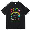T-shirt Death Is Coming Drôle pour Hommes/Femmes Vêtements Harajuku Vintage Unisexe Coton T-shirts Graphiques Vêtements Classiques pour Femmes