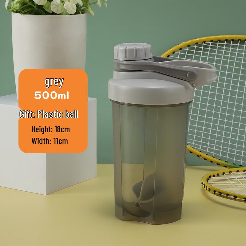 Protein Shaker Cup with Handle, Scale, and Screw Cap - Perfect for Mixing Milkshakes and Fitness Drinks