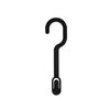 Shinkohanger Double Space Hooks, Set of 5, Black