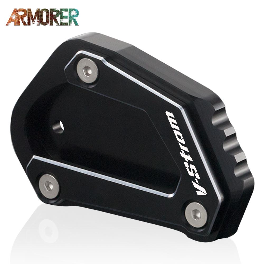 V Strom 650 Motorcycle Accessories For SUZUKI V-STROM 650/XT DL650 DL 650 Kickstand Side Stand Extension Enlarger Pad