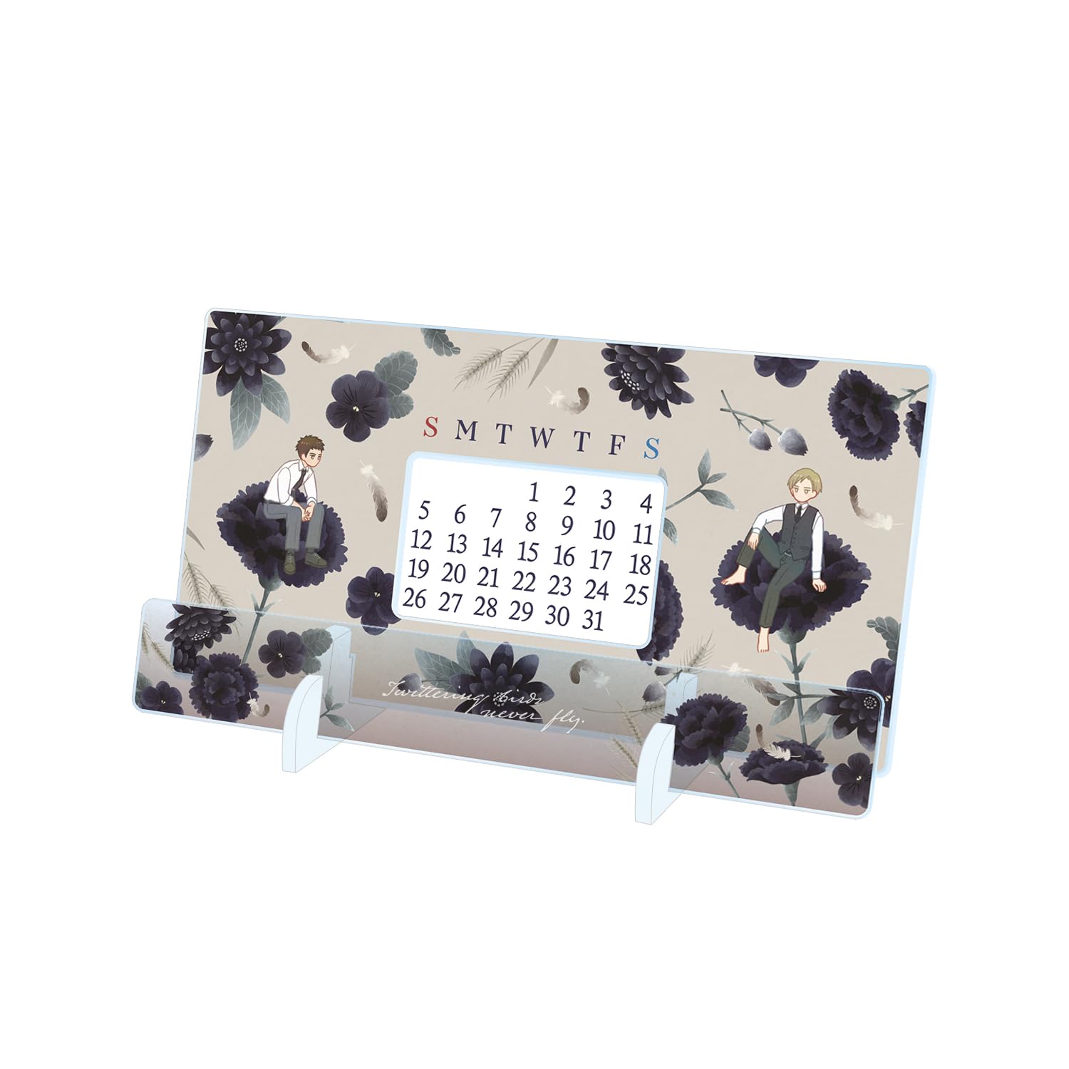 

Singing birds never fly Yashiro & Doumeki Botania Desk-top acrylic perpetual calendar ver.A