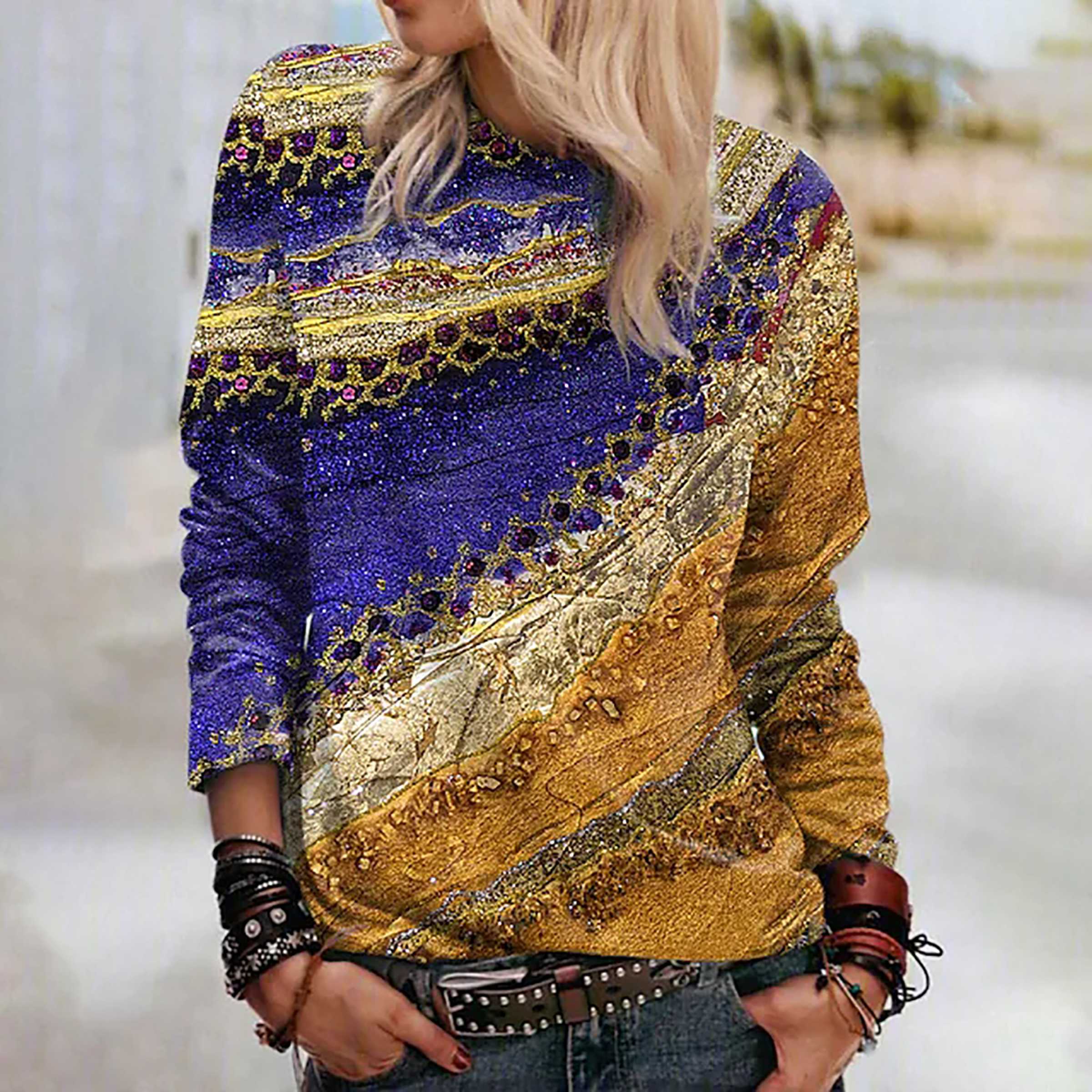 

Женские осенние топы, свободная футболка с рисунком кота Five Wealth и принтом, повседневная футболка с длинными рукавами, топ, блузка 8XL жёлтый