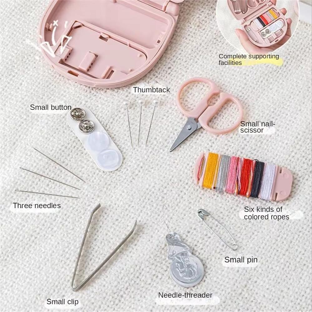 Mini Travel Sewing Kits Portable Multi-function Needle Sewing Box Sewing Tools Storage Case Handwork Sewing Accessories