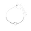 S925 Sterling Silver Heart Bracelet - Elegant, Minimalist, and Versatile Jewelry for Everyday Fashion