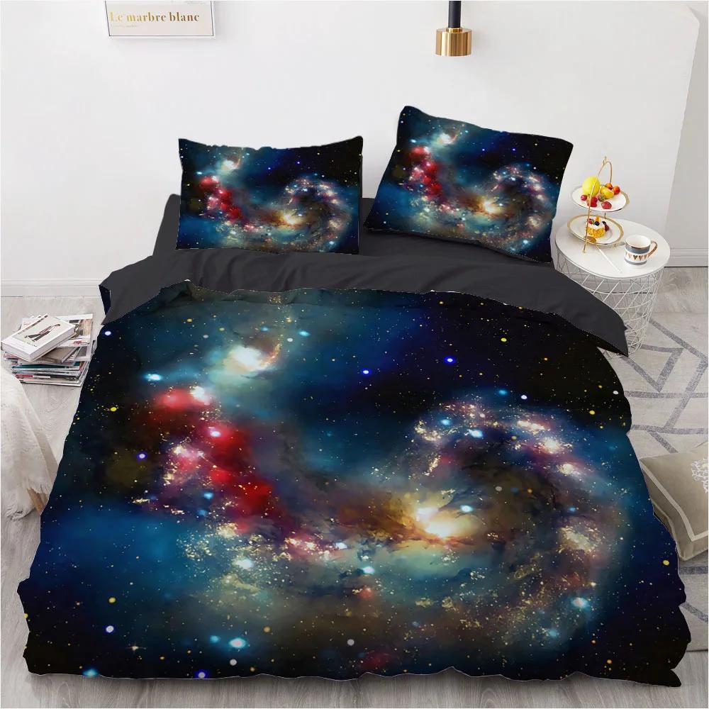 Comforter Winter Bedding S Home Textile Kidstwin Full Queen King Bedroom Set Snowflake Galaxy Dekbedovertrek 240X220 Hot