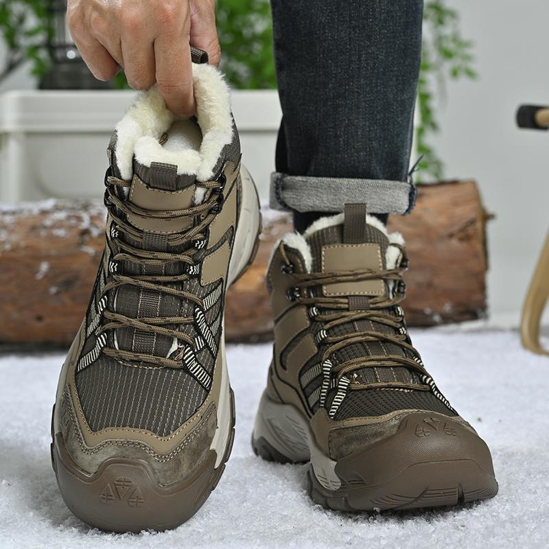 Comfortable Men's Hiking Boots Casual Sneakers Daily Walking Travel Shoes Fashionable Treking Footwear Lightweight Mesh Shoes