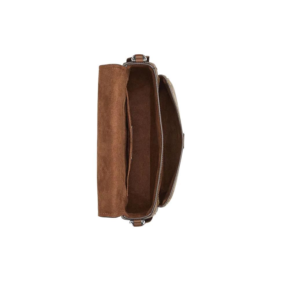 Coach Signature Canvas Leather Messenger Crossbody Bag For Men Daily Use
