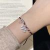 Tichya S925 Silver Horse Disc Bracelet: Women's Red Rope Zodiac Hand Ornament