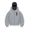 Men's Fashion Gothic Style Loose Zipper Ninja Double Hat Sweater Fall Winter Fashion Punk Style