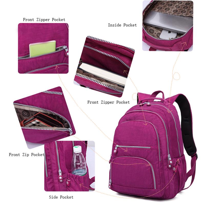 Fashion School Backpack Student for Teenage Girl Boy 2023 Travel Back Packs Bag Women Nylon Waterproof Laptop Bagpack Unisex