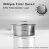 51Mm Coffee Filtration Basket Spare Stainless Steel For Delonghi Bottomless Portafilter Espresso Good Accessories Barista Tool