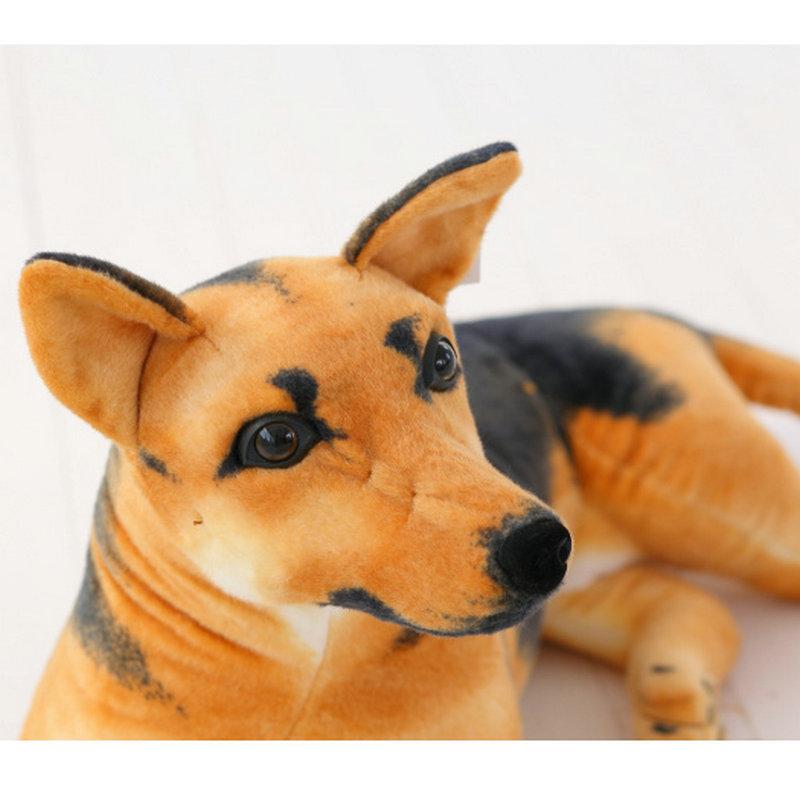 Stuffed Animal Plush Simulation German Shepherd Dog Doll Plush Toy Creative Stuffed Army Dog Toy Kawaii Gift For Kid Girl Boy