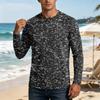 Men's UPF50+ Sun Protection Shirt Long Sleeve Outdoor Stretch Athletic Top Lightweight Quick Dry UV Resistant