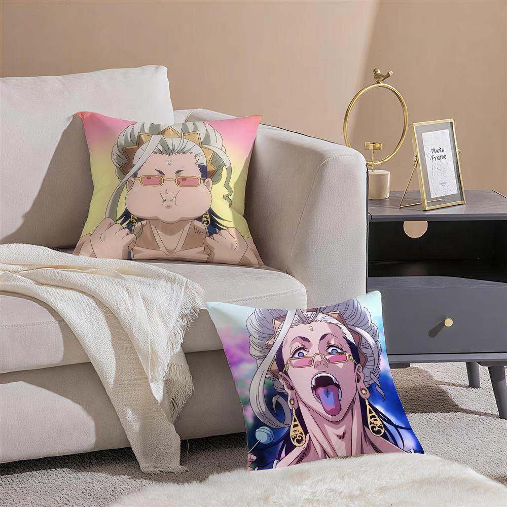Anime R-Record Of Ragnarok Cushion Cover Breathable Linen Pillowcase Summer Odorless Eco-Friendly Invisible Zipper Washable