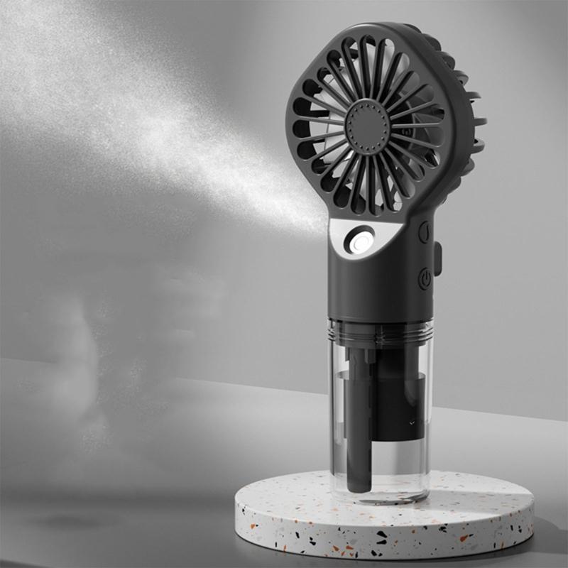 Misting Fan Handheld Fan HandHeld Misting Fan Rechargeable 4 Speed Adjustment Small Mister Fan Cooling Water Spray