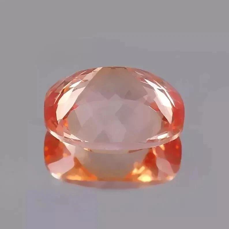 Natürlicher Padparadscha Saphir Ceylon 11-13 Karat Kissenschliff 13x10 mm Edelstein