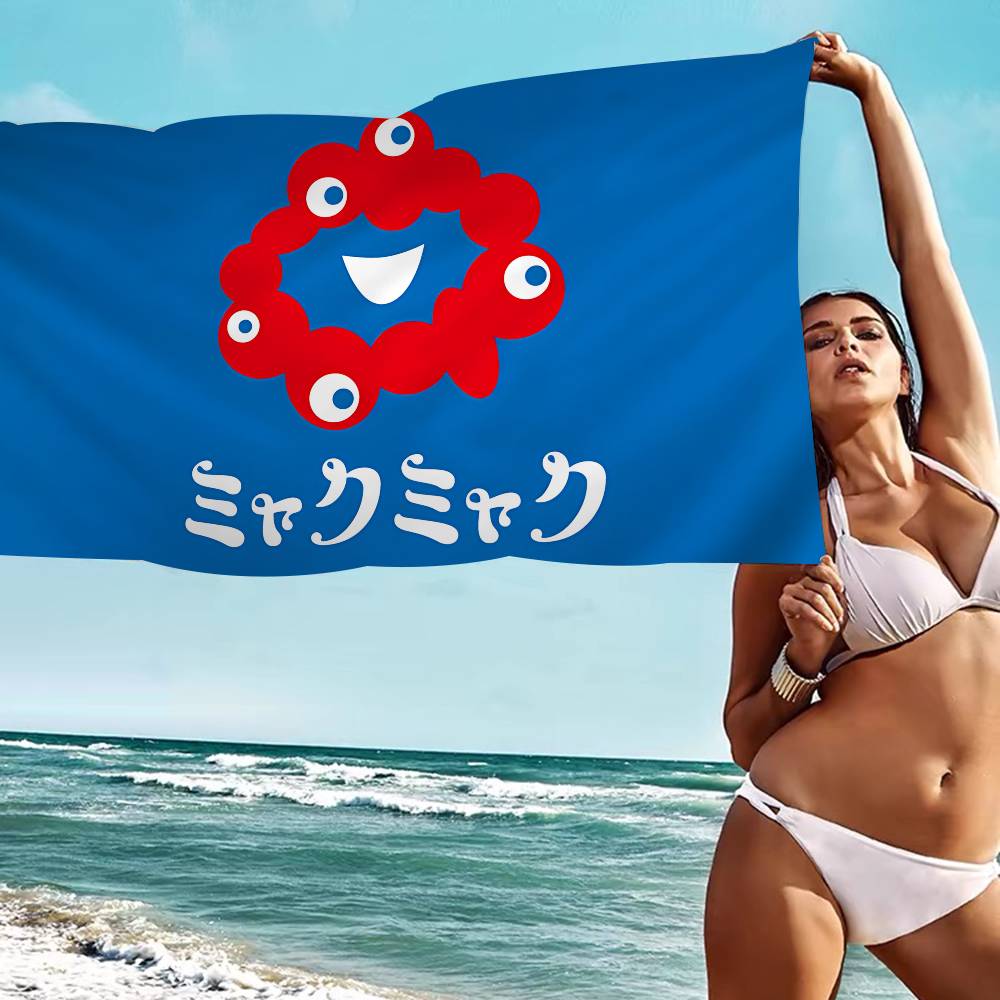 Cartoon M-Myaku-Myaku Microfiber Beach Towel Absorbent Quick dry Soft Yoga Swimming Resort Mountain Climbing Towel