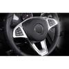 Cover Trim Fit For Benz GLS GLE 2016-2019 Steering Wheel Strip ABS Silver 1PCS