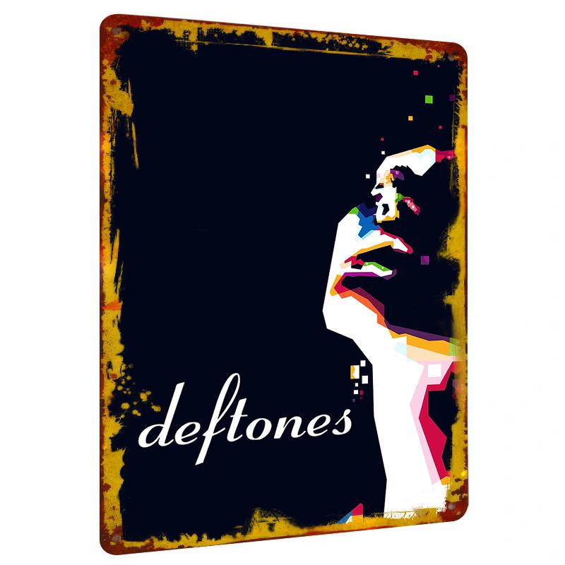 

Deftones Abstract Geometric Art Metal Wall Decor Modern Music Band Poster for Home Bar Decoration 20x30cm（7.8x11.8inch）