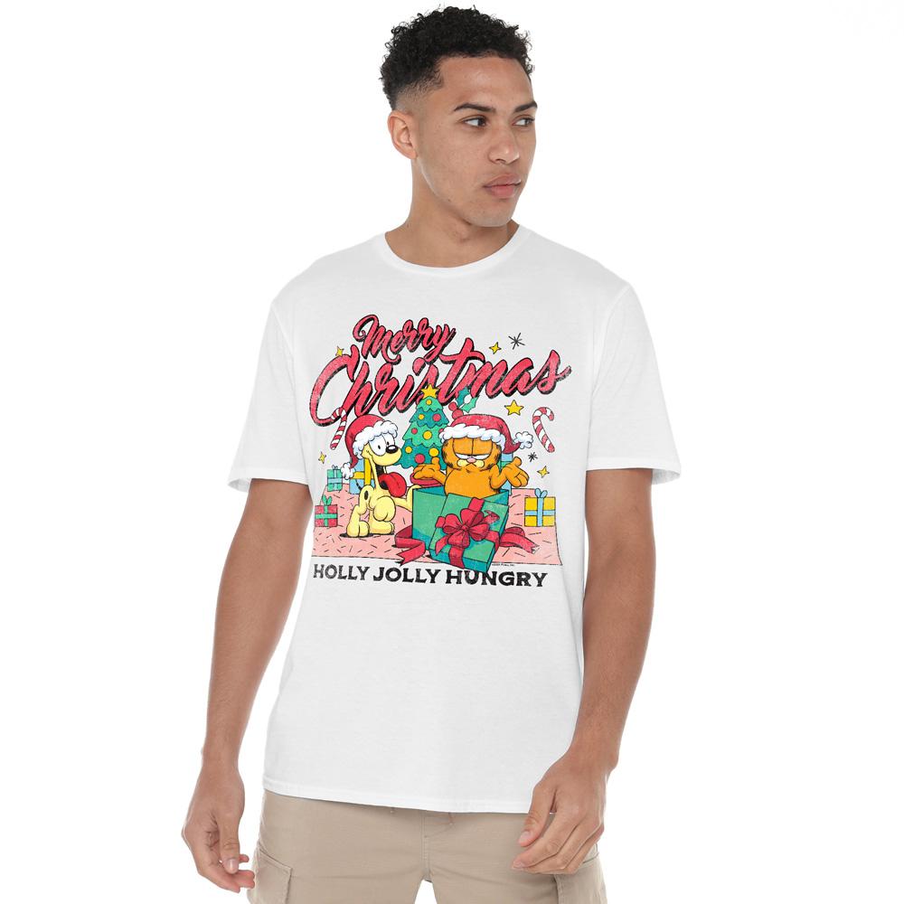 Garfield Mens Merry Christmas T-Shirt