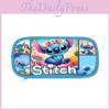 Stitch Childrens Double Layer Pencil Case With Polyester Storage For School Supplies