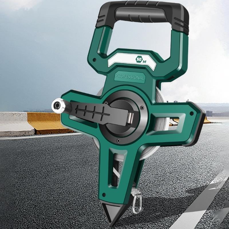 Professional Waterproof Tape Measure Easy to Use & Reliable Measuring Tool 30/50/100m for Construction House Decoration