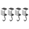 2 Pieces Desk Hanging Hook Damage-without Cost Rotating