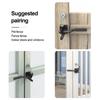 Metal Self-Locking Gate Latch Heavy Duty Spring Cable Pull Automatic Gravity Latch with Bolt Automatic Slam Catch