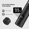 3 In 1 Electric Nose Hair Trimmer for Men Portable Digital Display Nose Ears Hair Eyebrow Trimmer 360° Roating Painless Safe