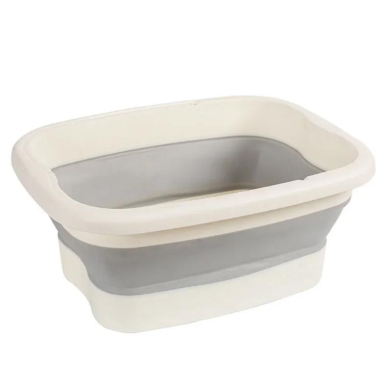 Cubo Plegable para Remojar los Pies, Cuenca para Remojar con Masaje de Pies, Bañera de Sauna Doméstica, Bañera para Pedicura, Accesorios para la Salud