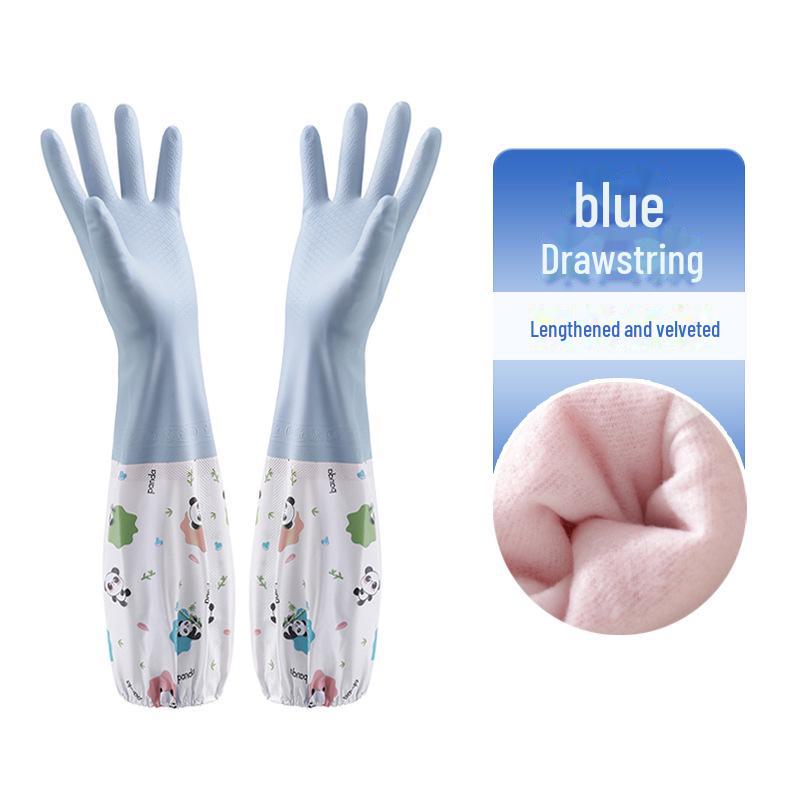 Bulaşık Yıkama, Temizlik ve Ev İşleri İçin Dayanıklı Su Geçirmez Lateks PVC Eldivenler