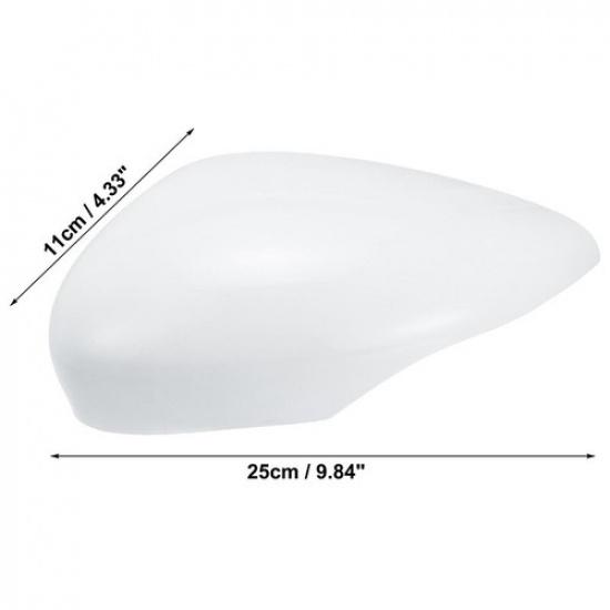 For 2011-2017 Ford Fiesta MK7 Left Side Rearview Mirror Cover Cap Housing White-