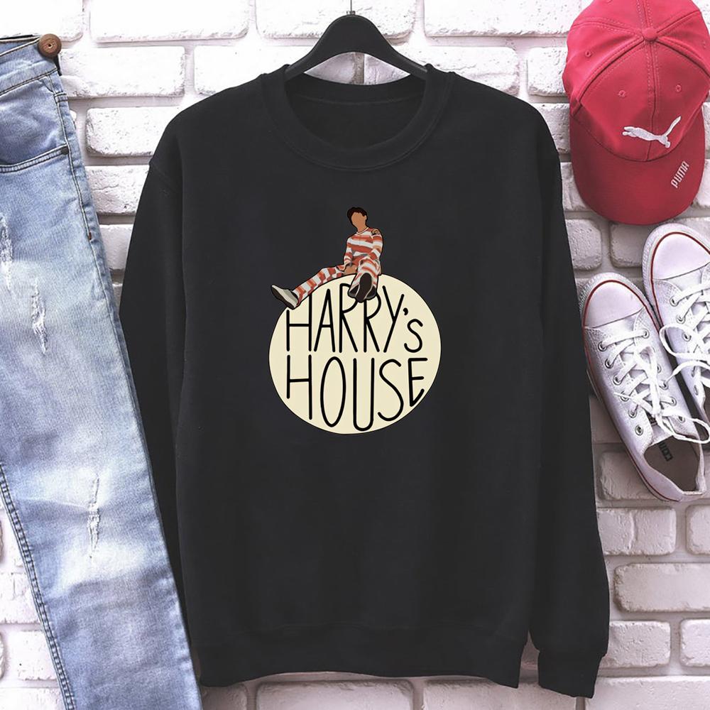 Hanorac unisex Harry's House Pulover cu grafic HS Cool TPWK Hanorac estetic Y2K pentru femei As It Was Hanorac cu gât crew de inspirație muzicală