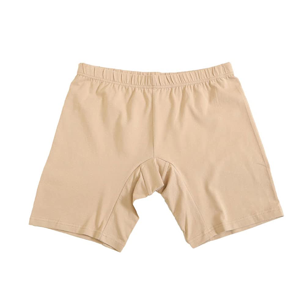 

Золотые Япония Большой размер Короткие леггинсы с эластичной талией Женские брюки против натирания, Длина 3/4, (6л-7л, Бежевый) бежевый