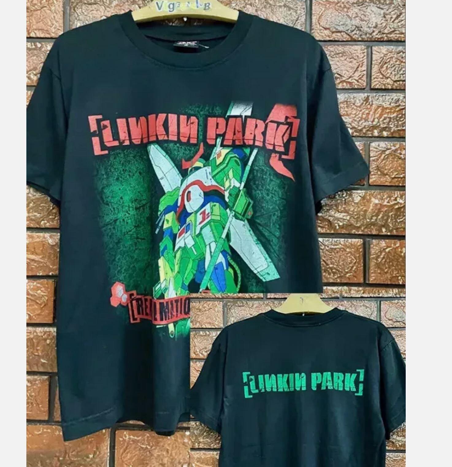 Vintage Linkin Park Reanimation T-shirt Manga Graphic Double Sides S5Xl S