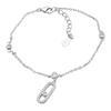Silver Bracelet with Cubic Zirconia, Item Weight 2.32 G (2209164)