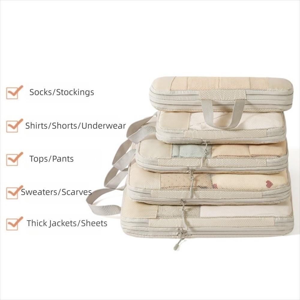 5Pcs Mesh Surface Waterproof Travel Organizer Bag 5 in 1 Set Toiletries Bag  Home