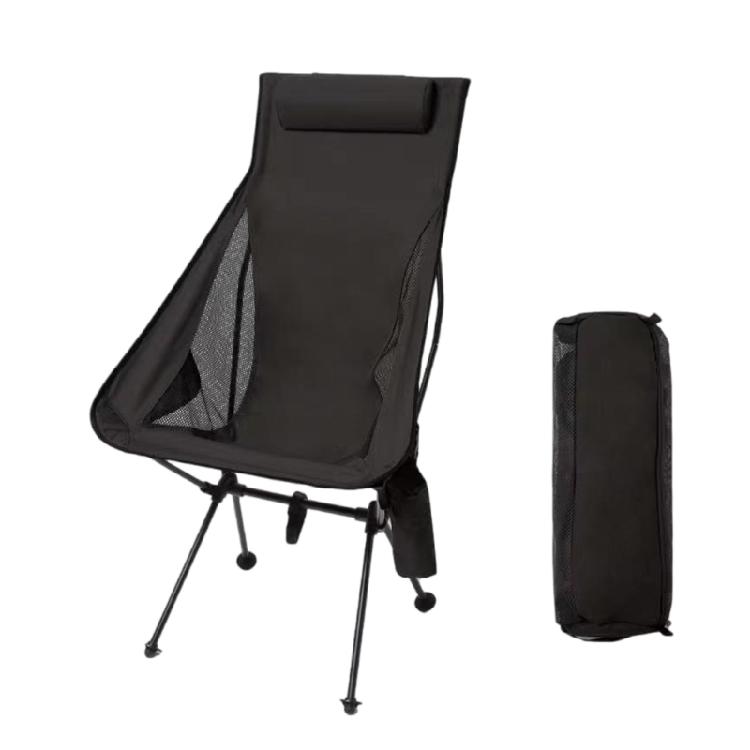 Foldable Camping Chair Ergonomic Designs Reinforced Aluminum Frame Portable Small Seat for Outdoor Fishing Hiking Use