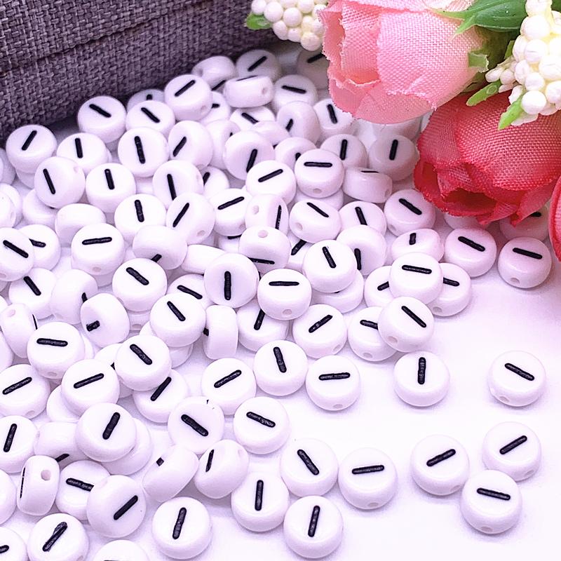100pcs/lot 7x4mm 26 Letter Beads Round Shape Beads Alphabet Letter Charms for Make Jewelry Accessories