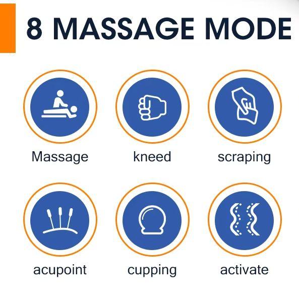 Mini Massager Patch with Remote Control 8 Modes Adjustable USB Rechargeable Neck Shoulder Leg Arm Muscle Body Cordless Massager