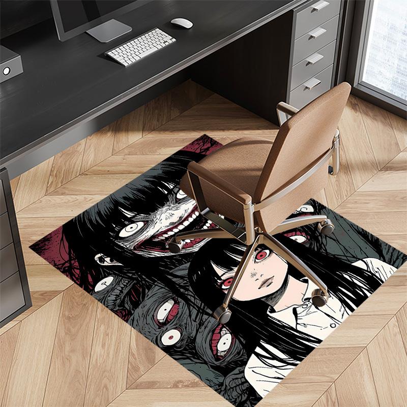 Thriller Manga Junji Ito Tomie0 Printed Absorbent Washable Carpet, Non-Slip Bathroom Mats, Kitchen Rugs, Yoga Mat,Living Room Entrance, Camping Picnic
