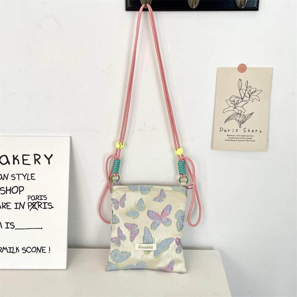 

Colorful Butterfly Phone Pouch Girl s Crossbody Bag Adjustable Shoulder Bag Small Coin Purse Handbags Crossbody Bags for Women