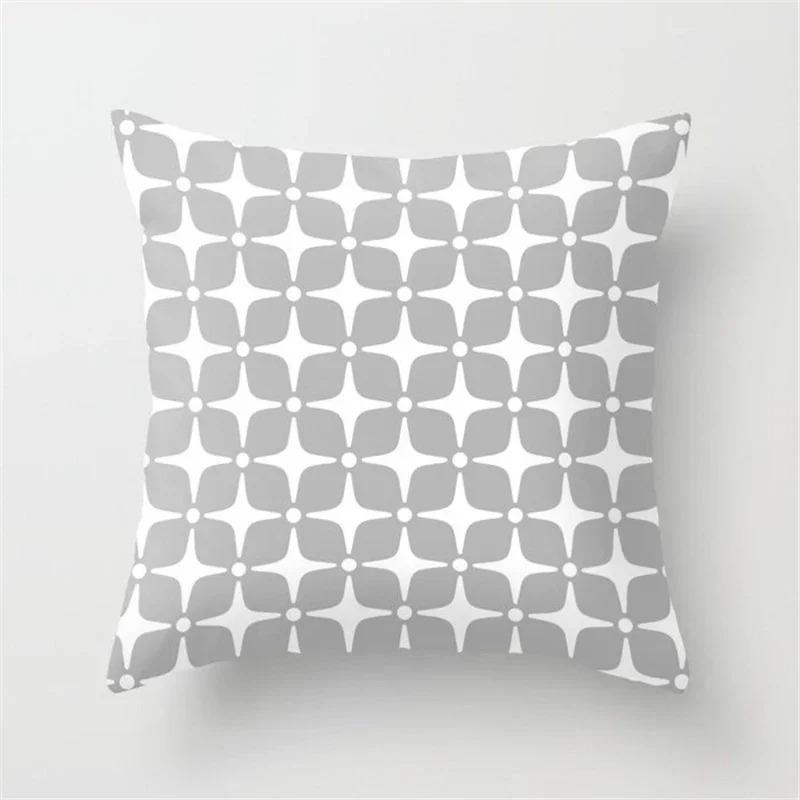 Nordische graue geometrische Kissenhülle moderne Mode Wohnzimmer Sofa Schlafzimmer Kissenbezug