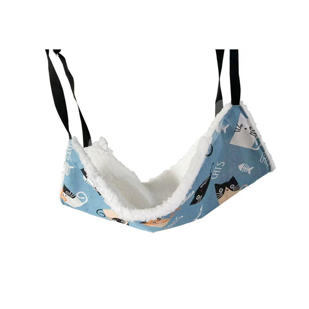 Cat Hammock for Pet Cage Durable Hanging Bed High Density Breathable Cat Rest Pad for Small Medium Cats Winter Warmer