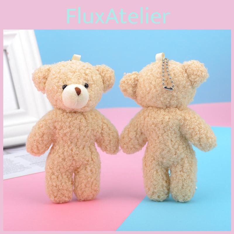 Adorable Teddy Bear Plush Toy Keychain Soft Short Plush Backpack Accessory For Kids