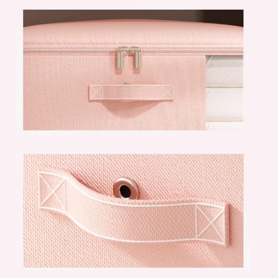Comforter Storage Bag Zipper Compression Clear Window And Bag with Carry Handles Space Saver Organizer