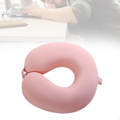 Reise-Nackenkissen aus Memory-Schaum Ergonomisches Design für Zug-Busreise Kissenbezug mit Reißverschluss